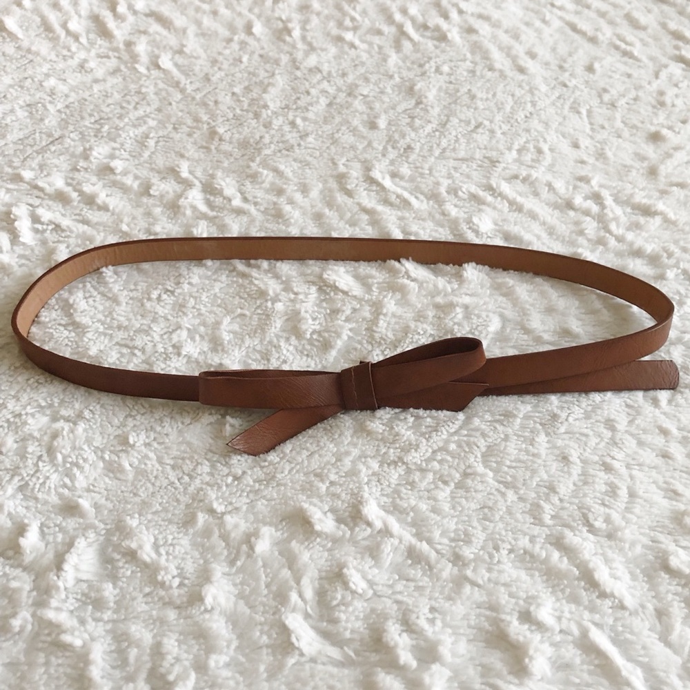Brown Bow Waist Belt